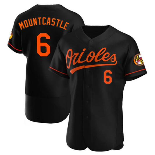 B.Orioles #6 Ryan Mountcastle Player Black Limited Elite Baseball Jerseys
