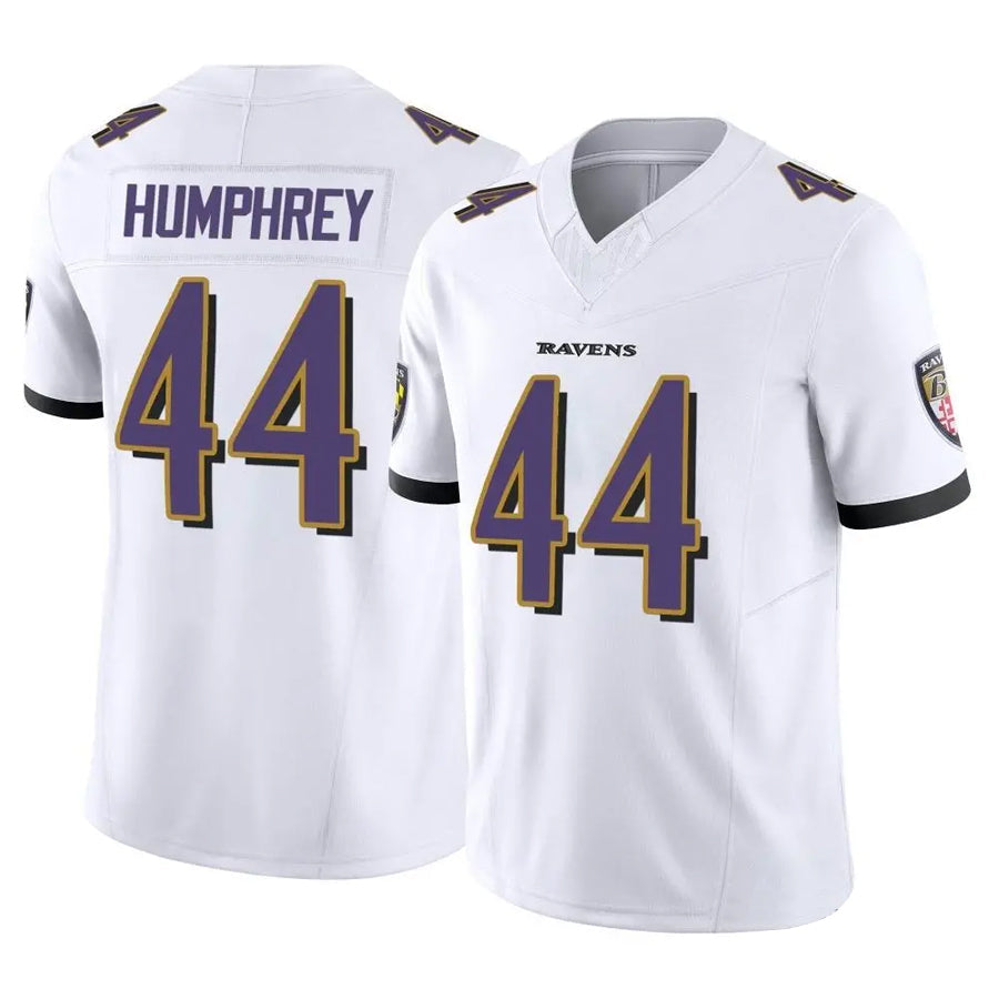 B.Ravens #44 Marlon Humphrey Player White Vapor F.U.S.E. Limited Football Jerseys