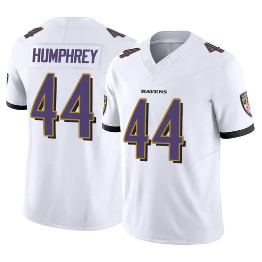 B.Ravens #44 Marlon Humphrey Player White Vapor F.U.S.E. Limited Football Jerseys