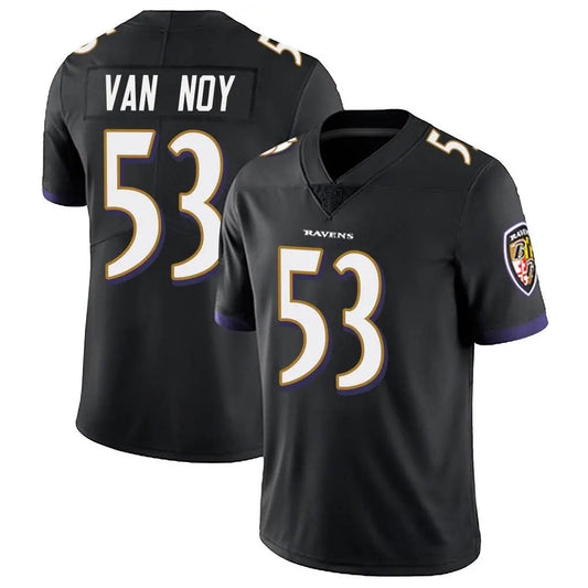 B.Ravens #53 Kyle Van Noy Player Black Vapor Limited Football Jerseys