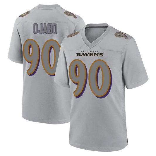 B.Ravens #90 David Ojabo Player Gray Legend Replica Football Jerseys