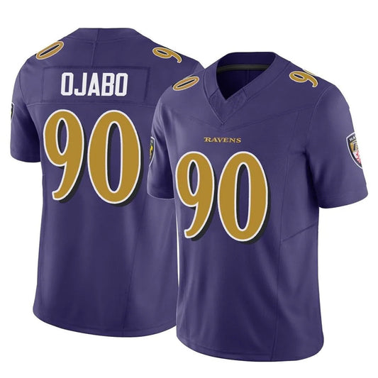 B.Ravens #90 David Ojabo Player Purple Legend Limited Football Jerseys