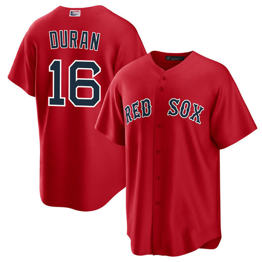 B.Red Sox #16 Jarren Duran Player Red Alternate Game Baseball Jerseys