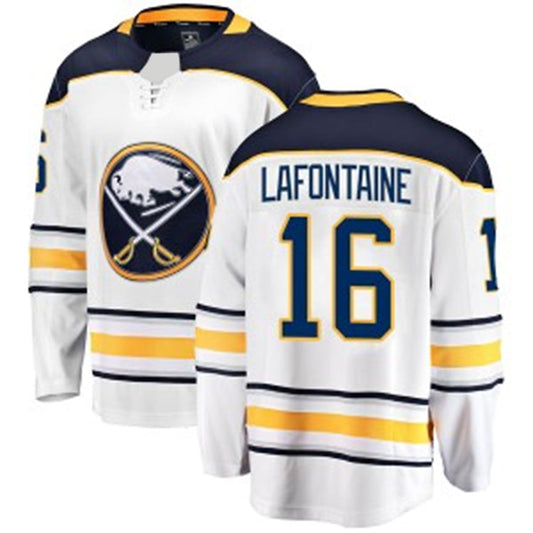 B.Sabres #16 Pat LaFontaine Player Fanatics Heritage Classic White Hockey Jerseys