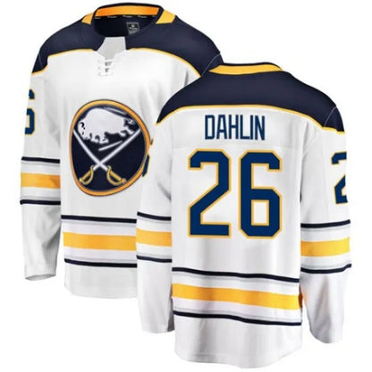 B.Sabres #26 Rasmus Dahlin Player Fanatics Heritage Classic White Hockey Jerseys