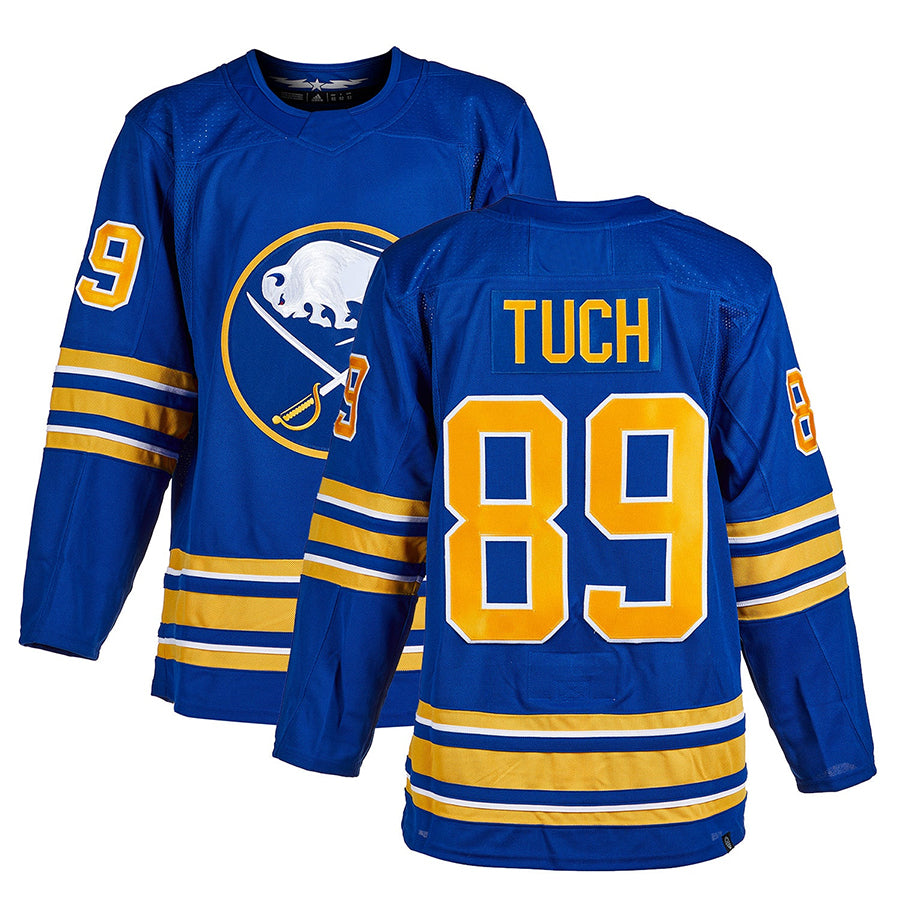 B.Sabres #89 Alex Tuch Player Fanatics Breakaway Home Royal Hockey Jerseys
