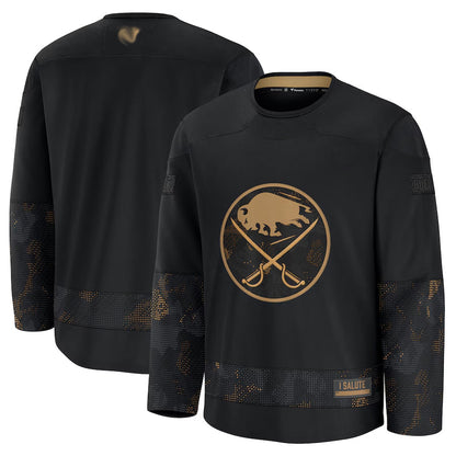 B.Sabres Blank Player Fanatics  Military Appreciation Black Hockey Jerseys