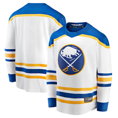 B.Sabres Blank Player Fanatics Premium White Home Hockey Jerseys