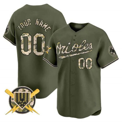 Custom B.Orioles Armed Forces Day Vapor Premier Limited ¨C All Stitched Baseball Jerseys