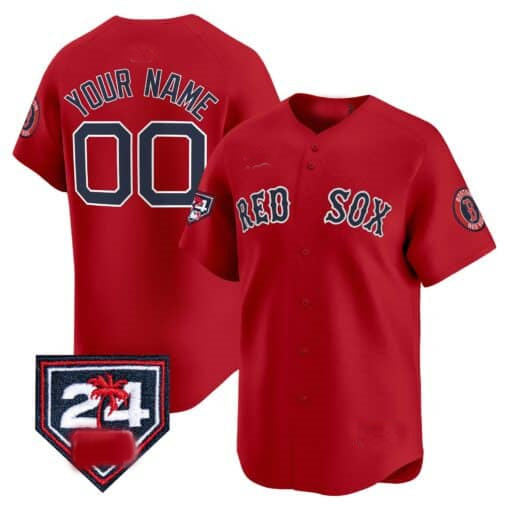 Custom B.Red Sox Spring Training Patch Vapor Premier Limited¨C Stitched Baseball Jerseys