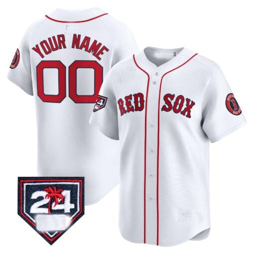 Custom B.Red Sox Spring Training Patch Vapor Premier Limited¨C All Stitched Baseball Jerseys