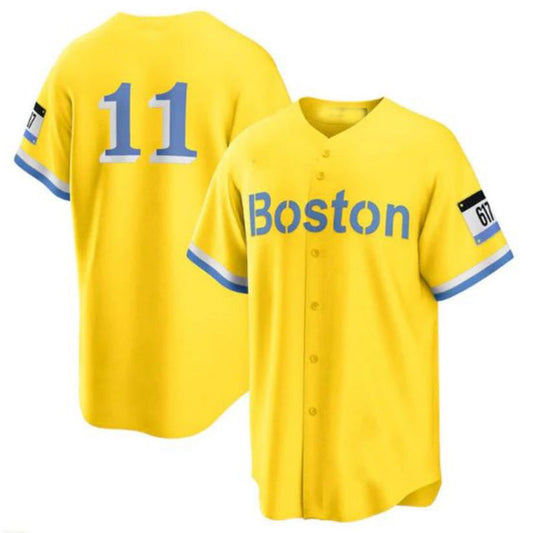 #11 Rafael Devers Player B.Red Sox Gold City Connect Replica Baseball Jerseys