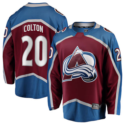 C.Avalanche #20 Ross Colton Player Fanatics Home Breakaway Maroon Hockey Jerseys