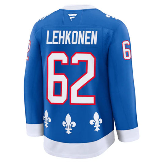 C.Avalanche #62 Artturi Lehkonen Player Fanatics Blue Heritage Premium Hockey Jerseys