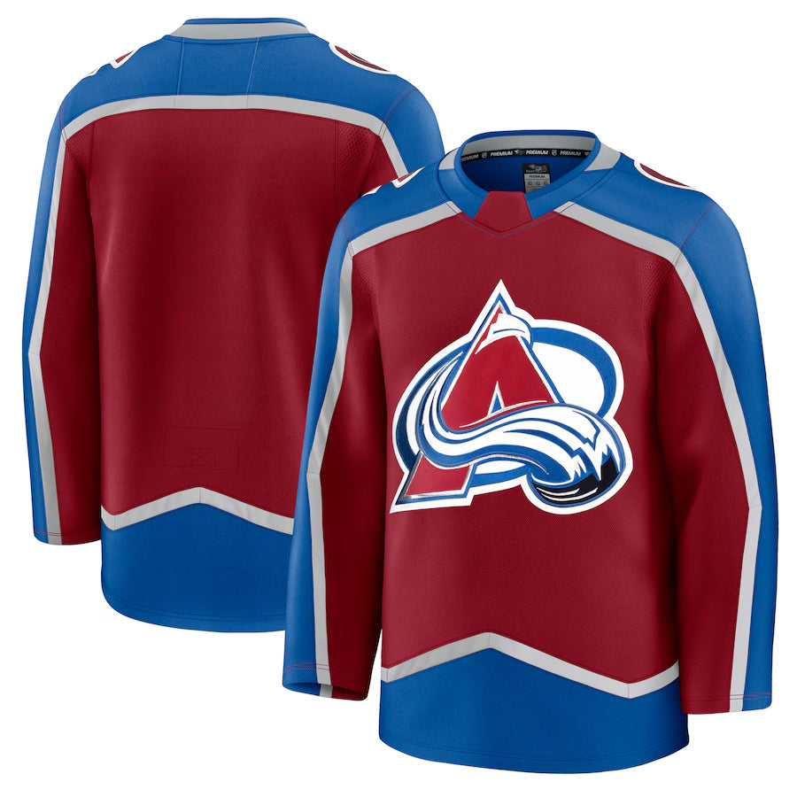 C.Avalanche Blank Player Fanatics Burgundy Home Premium Hockey Jersey