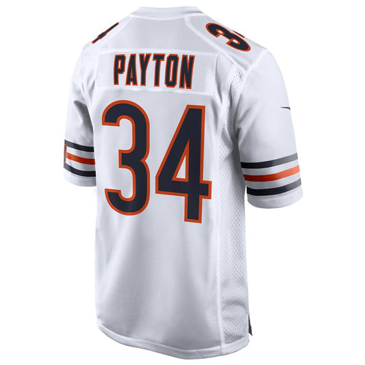 C.Bears #34 Walter Payton Player White Home Game Football Jerseys