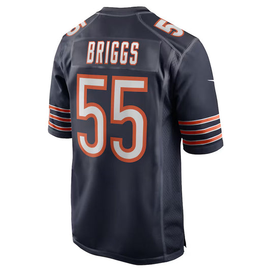 C.Bears #55 Lance Briggs Player Navy Home Game Football Jerseys