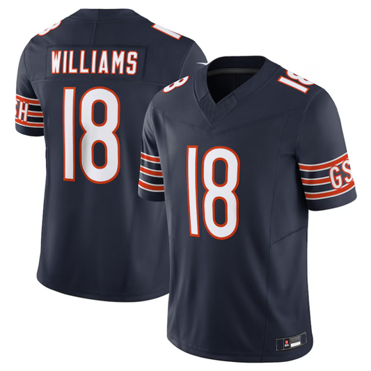 C.Bears Caleb Williams Navy Vapor F.U.S.E. Limited Jersey Player Football Jerseys