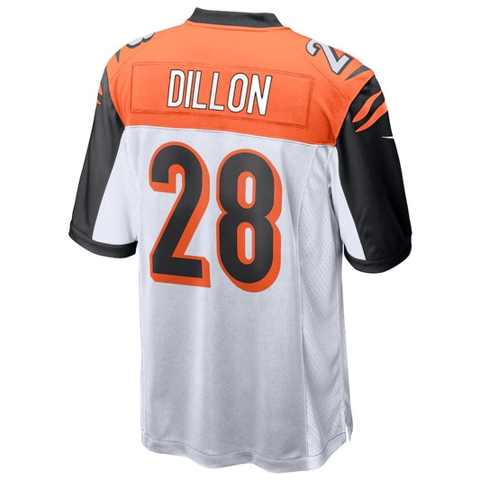 C.Bengals #28 Corey Dillon Player White Game Football Jerseys