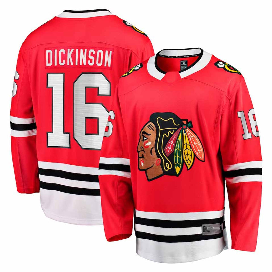 C.Blackhawks #16 Eddie Olczyk Player Fanatics Red Home Breakaway Hockey Jerseys