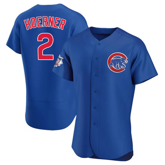 C.Cubs #2 Nico Hoerner Player Blue Home Limited Elite Stitched Baseball Jerseys