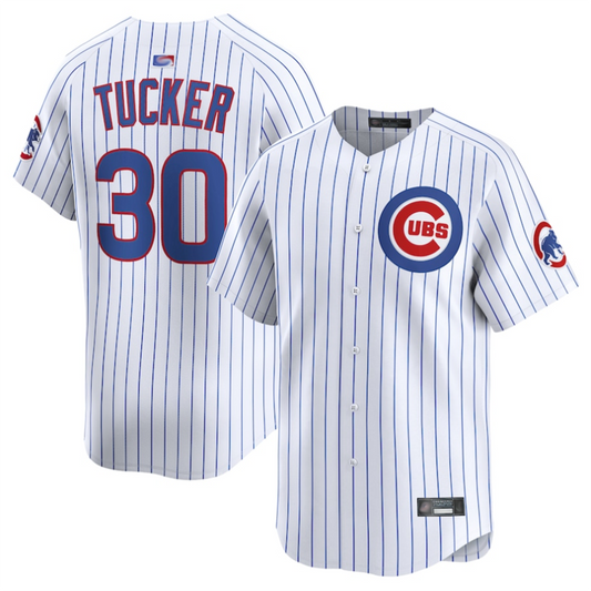 C.Cubs #30 Kyle Tucker Player White Limited Baseball Jerseys