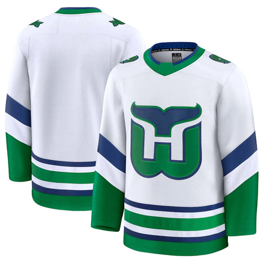 C.Hurricanes Blank Player Fanatics Whalers Premier Breakaway White Hockey Jerseys