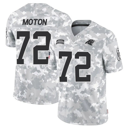 C.Panthers #72 Taylor Moton Player Blue Vapor F.U.S.E. Limited Football Jerseys