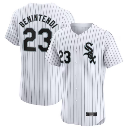 C.White Sox #23 Andrew Benintendi Player White Home Elite Baseball Jerseys