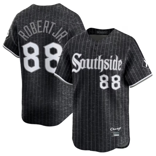 C.White Sox #88 Luis Robert Jr. Player Black City Connect Limited Baseball Jerseys