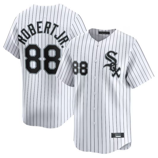 C.White Sox #88 Luis Robert Jr. Player White Home Limited Baseball Jerseys