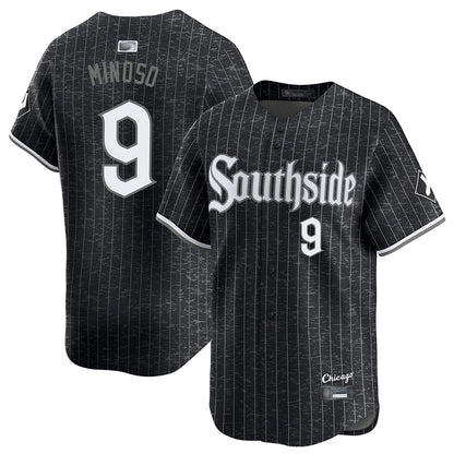 C.White Sox #9 Minnie Minoso Player City Connect Limited Black Baseball Jerseys