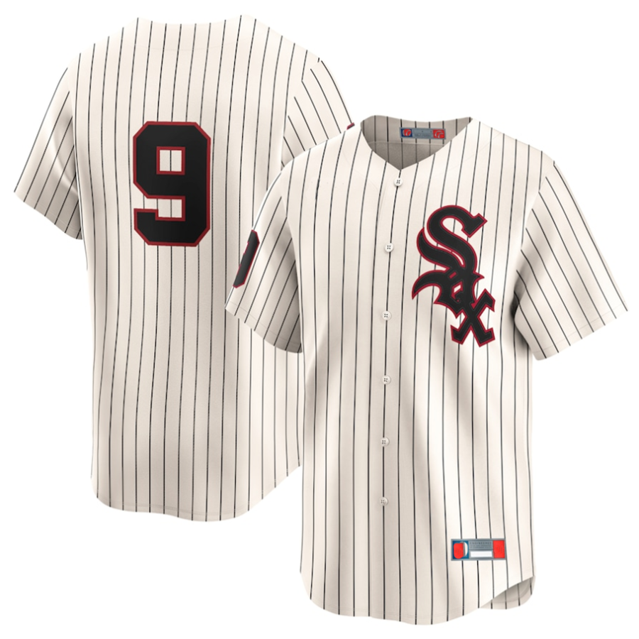 C.White Sox #9 Minnie Minoso Player Cream Throwback Cooperstown Limited Baseball Jerseys