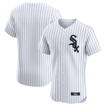 C.White Sox Blank Player White Home Elite Baseball Jerseys
