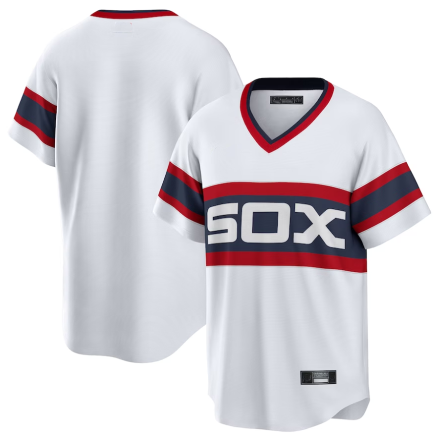 C.White Sox Blank Player White Home Replica Baseball Jerseys