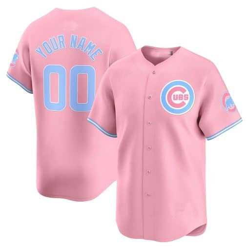 Custom C.Cubs Bubblegum Pink Vapor Premier Limited¨C Stitched Baseball Jerseys