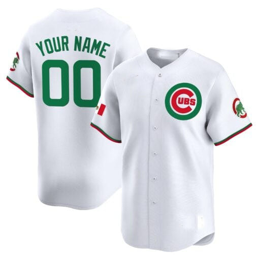 Custom C.Cubs Mexico Vapor Premier Limited V3¨C Stitched Baseball Jerseys