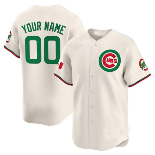 Custom C.Cubs Mexico Vapor Premier Limited V3¨C Stitched Baseball Jerseys