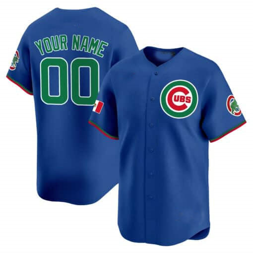Custom C.Cubs Mexico Vapor Premier Limited V3¨C Stitched Baseball Jerseys