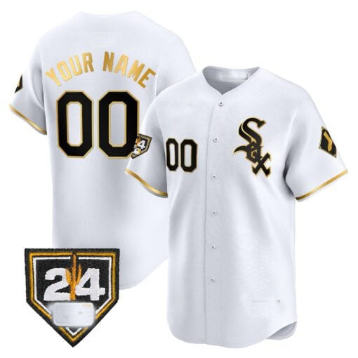 Custom C.White Sox Spring Training Patch Vapor Premier Limited Baseball Jerseys