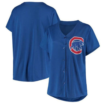 C.Cubs Blank Player Royal Replica Game Baseball Jerseys