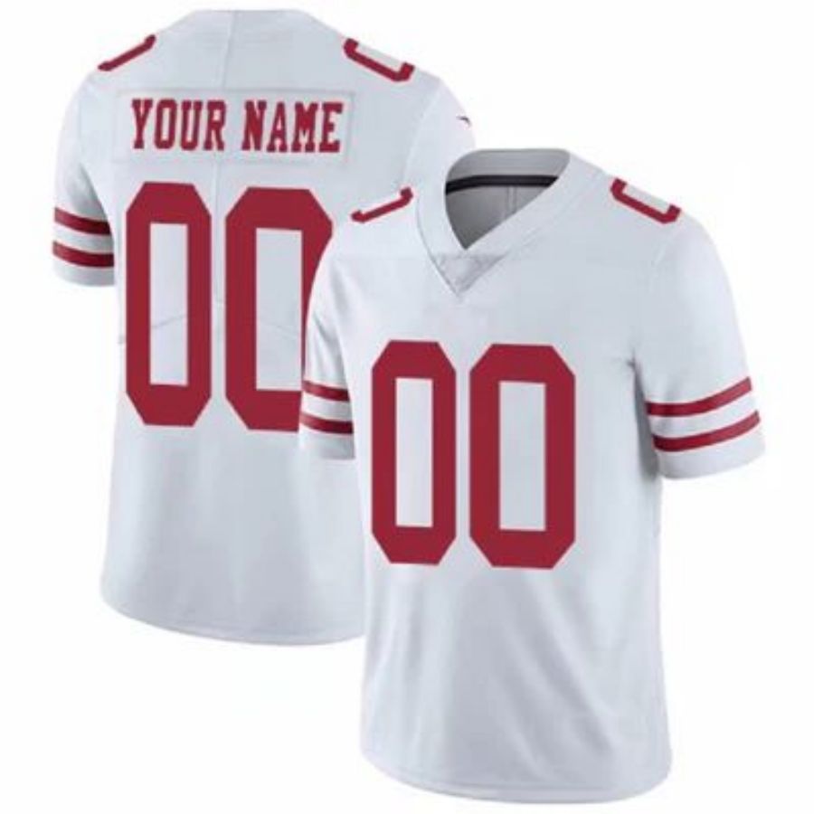 Custom SF.49ers White Game Jersey -Stitched American Football Jerseys