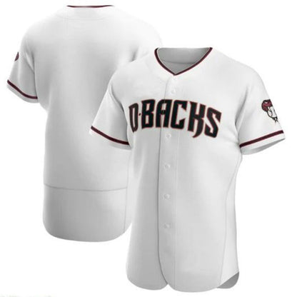 A.Diamondbacks Blank Player White Crimson Elite Stitches Baseball Jerseys