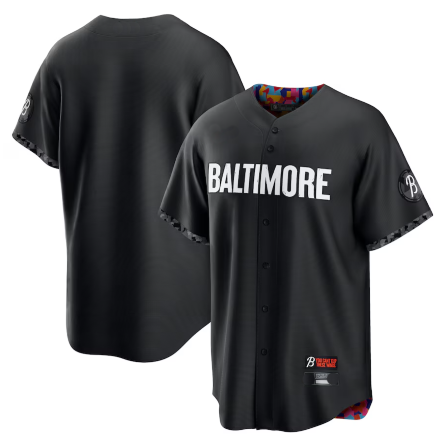Custom B.Orioles Black City Connect Replica Baseball Jerseys