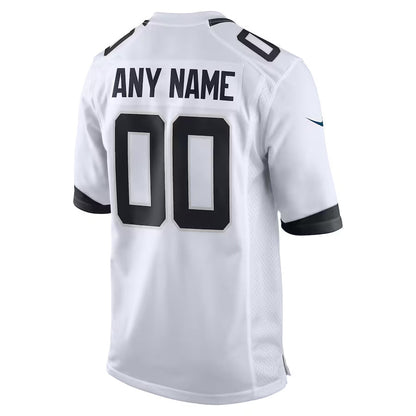 Custom J.Jaguars White Home Game Football Jerseys