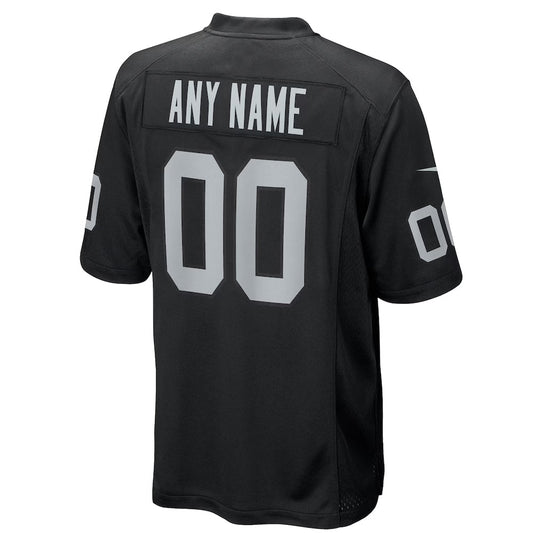 Custom LV.Raiders Black Home Game Football Jerseys