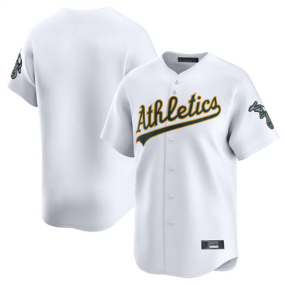 Custom Athletics White Home Limited Game Jersey Athletics Nike White Home Limited Jersey