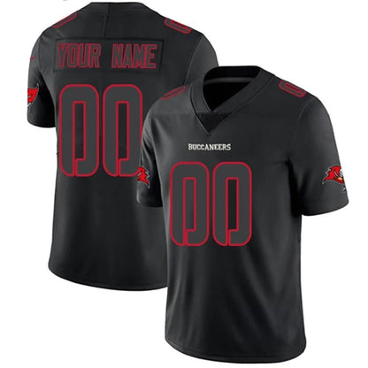 Custom TB.Buccaneers Limited Black Football Jerseys