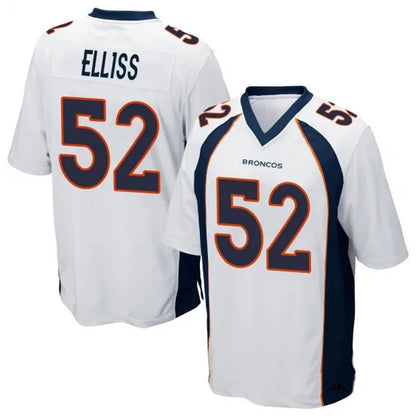 D.Broncos #52 Jonah Elliss Player White Game Football Jerseys