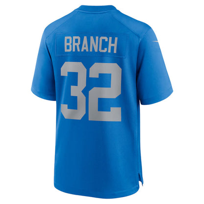 D.Lions #32 Brian Branch Player Blue Alternate Game Football Jerseys